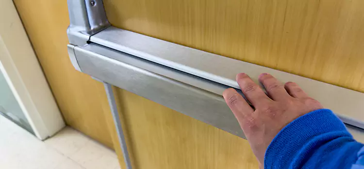 Installing a Push Bar on a Door Dix Hills